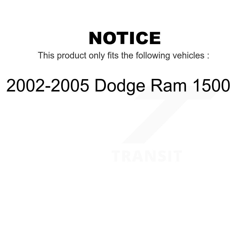 Front Suspension Ball Joint And Tie Rod End Kit For 2002-2005 Dodge Ram 1500 K72-100956