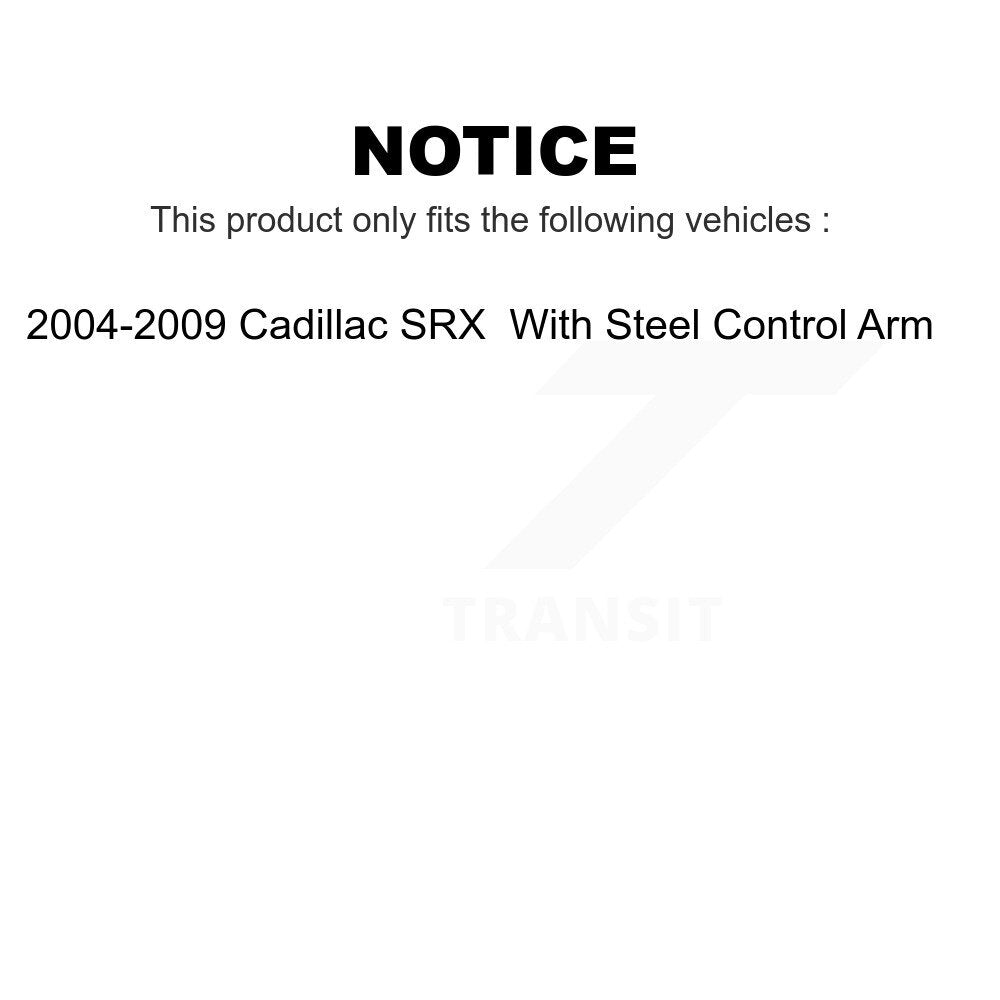 Front Suspension Ball Joint And Tie Rod End Kit For 2004-2009 Cadillac SRX With Steel Control Arm KTR-102449