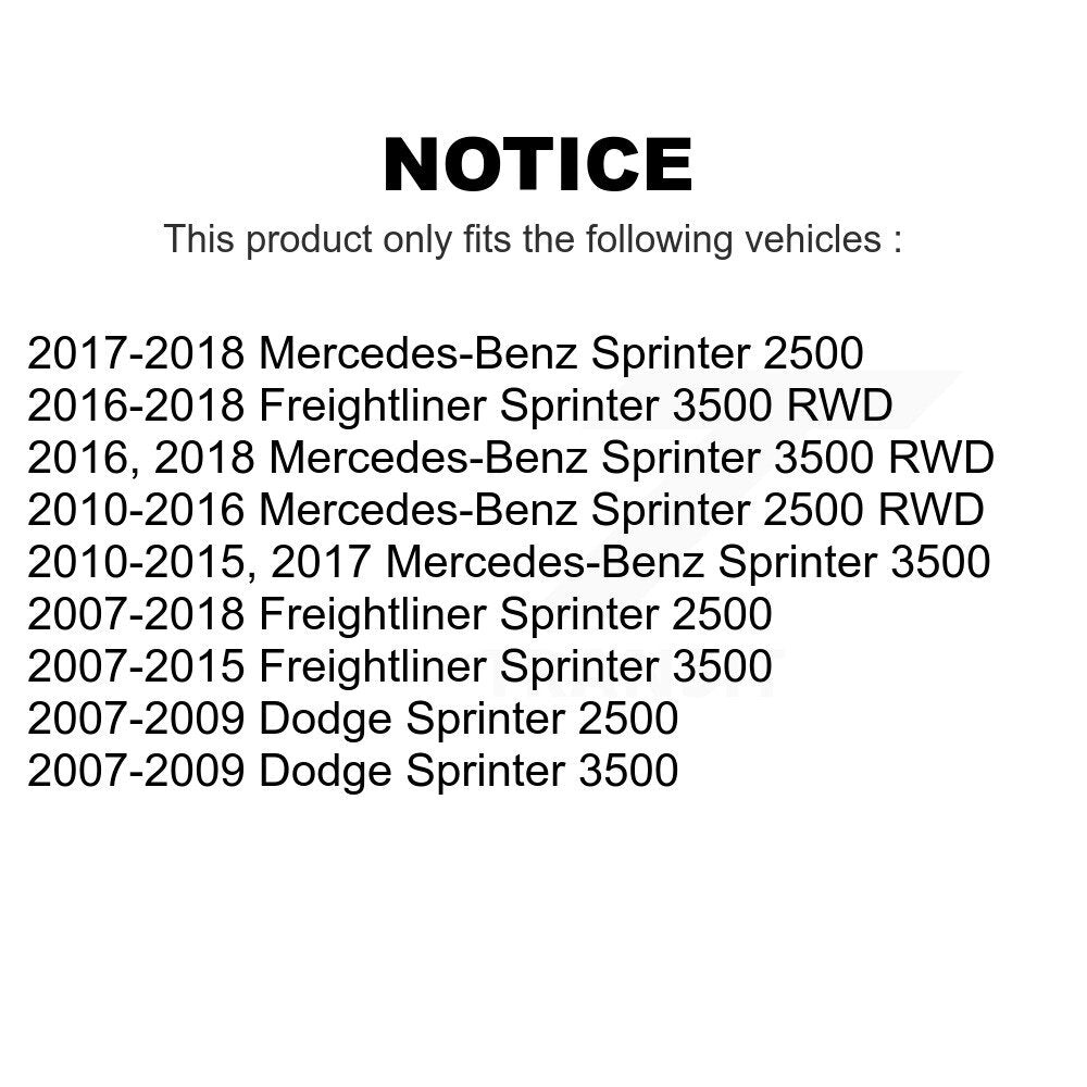 Front Suspension Ball Joint And Tie Rod End Kit For Sprinter 2500 Mercedes-Benz 3500 Freightliner Dodge KTR-102310