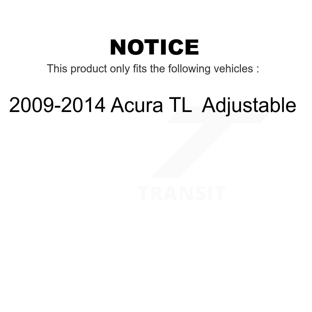 Front Suspension Ball Joints Kit For 2009-2014 Acura TL Adjustable KTR-101840