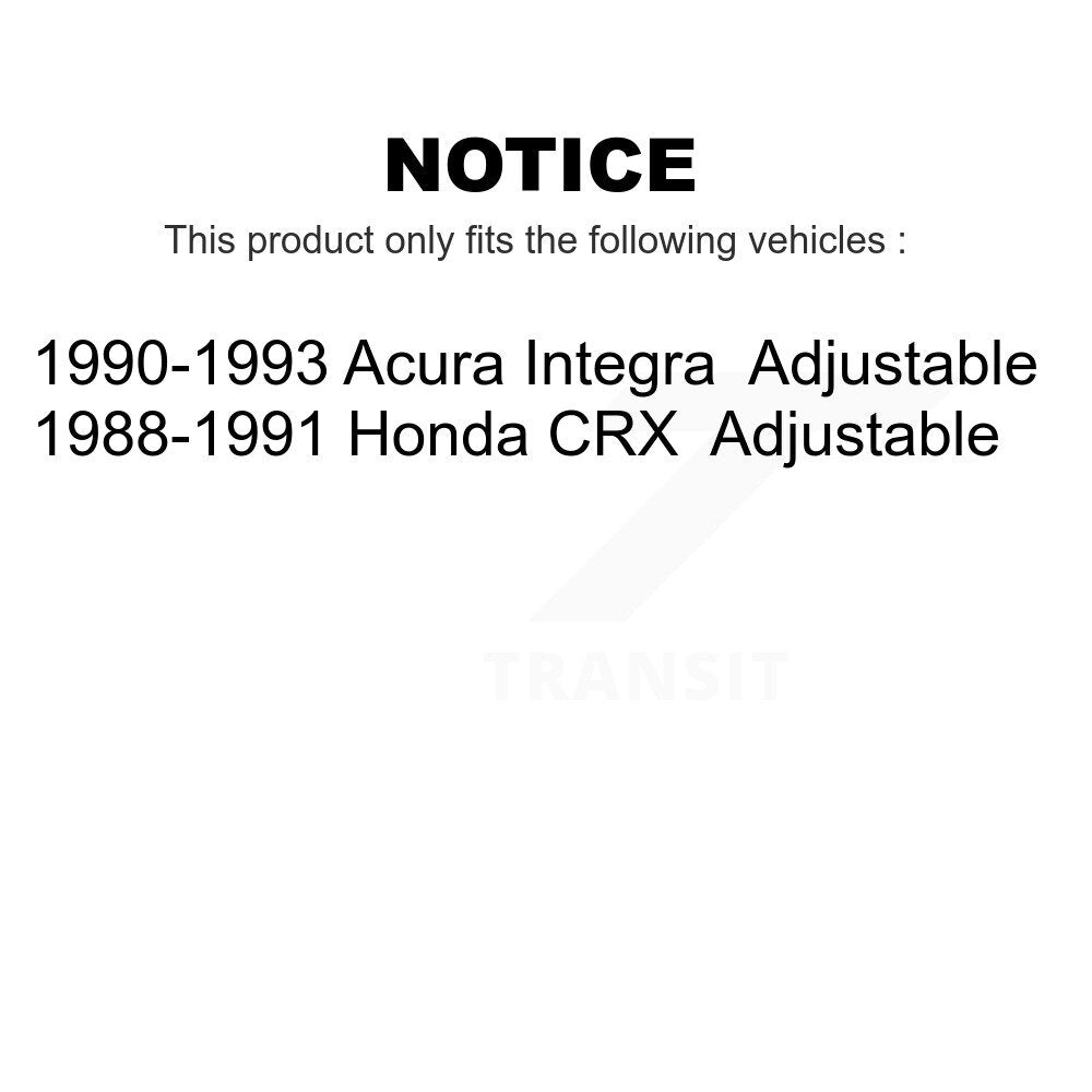 Front Suspension Ball Joints Kit For Acura Integra Honda CRX Adjustable KTR-101843