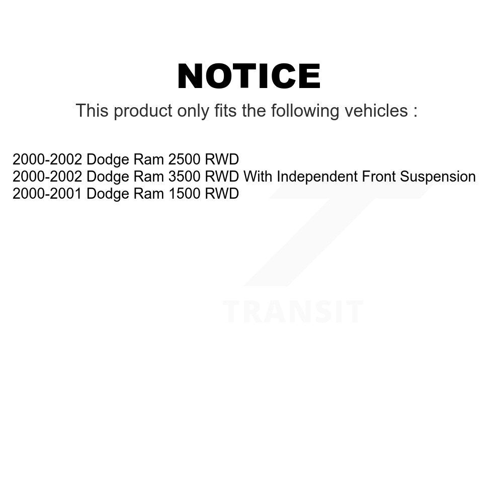 Front Suspension Ball Joints Pair For Dodge Ram 1500 2500 3500 RWD KTR-101752