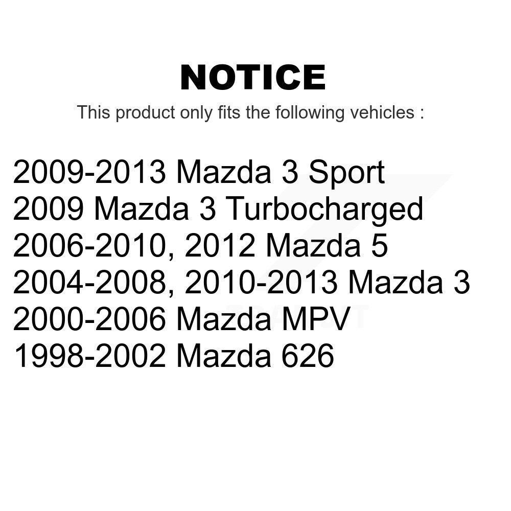 Front Suspension Ball Joints Pair For Mazda 3 5 MPV 626 Sport KTR-101160