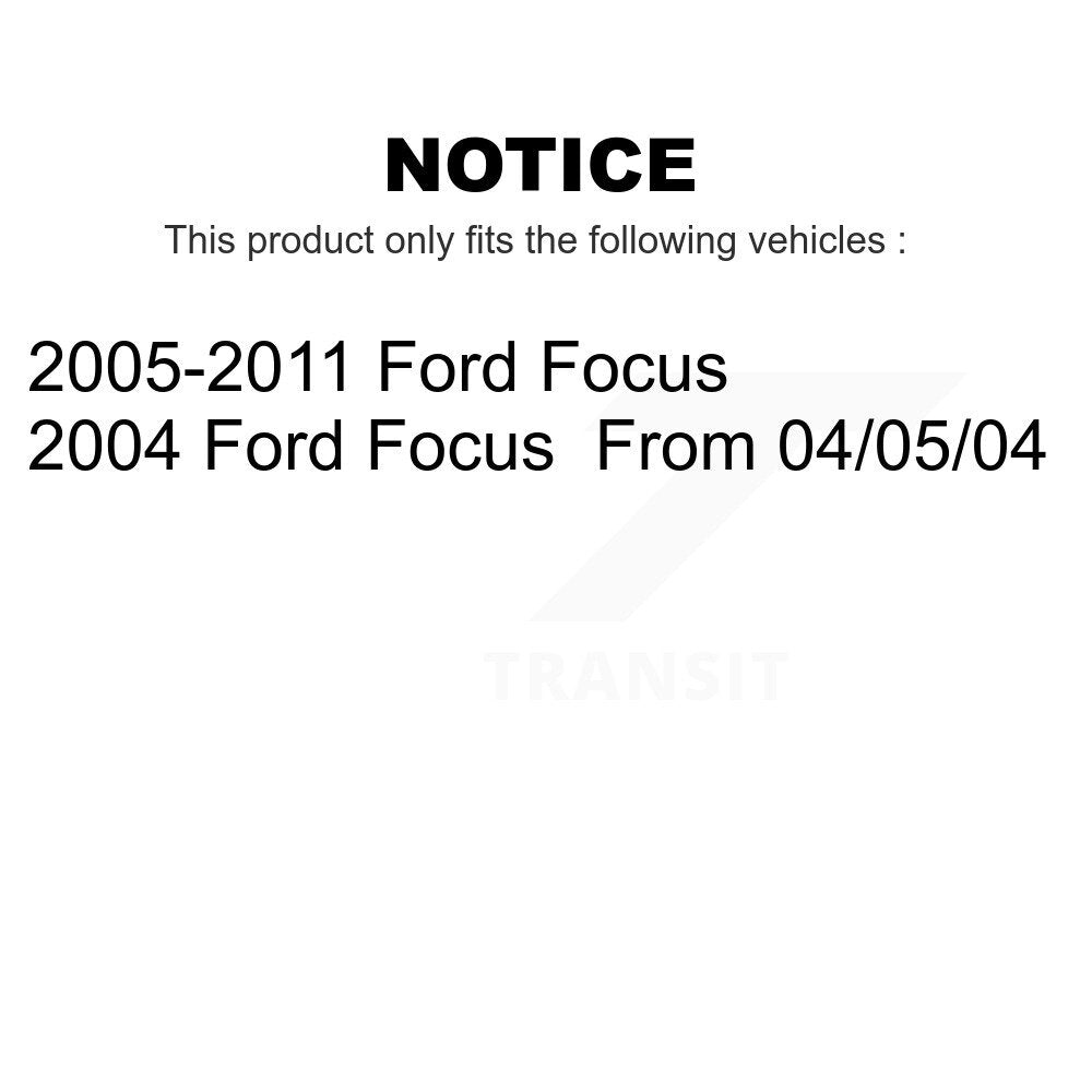 Front Suspension Control Arm And Ball Joint Assemblies Kit For Ford Focus K72-100644