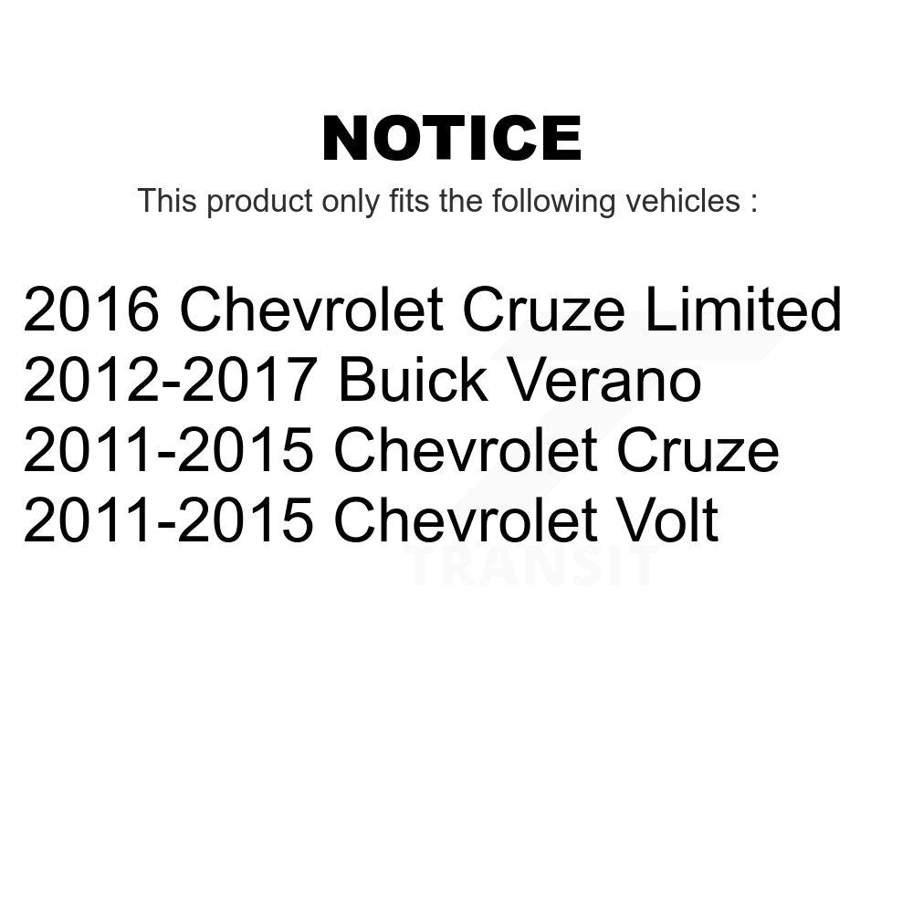 Front Suspension Control Arm And Ball Joint Assembly Kit For Chevrolet Cruze Buick Verano Limited Volt KTR-101448