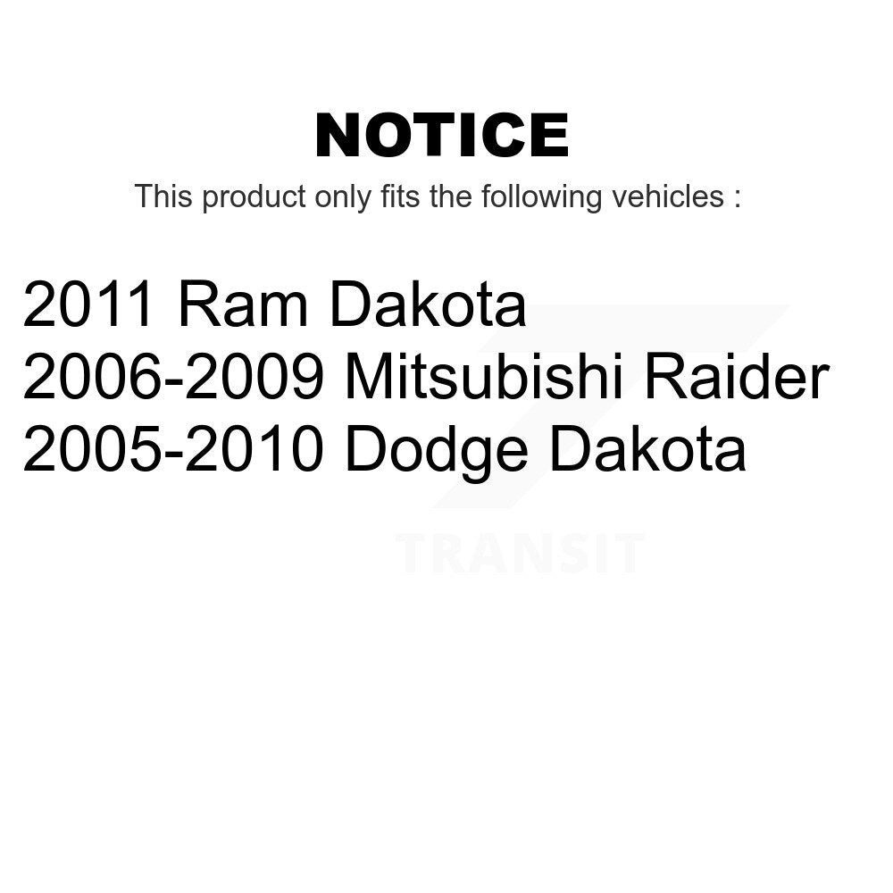Front Suspension Control Arm And Ball Joint Assembly Kit For Dakota Dodge Mitsubishi Raider Ram KTR-101396
