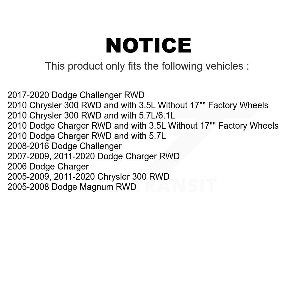 Front Suspension Control Arm And Ball Joint Assembly Kit For Dodge Charger Chrysler 300 Challenger Magnum KTR-101500