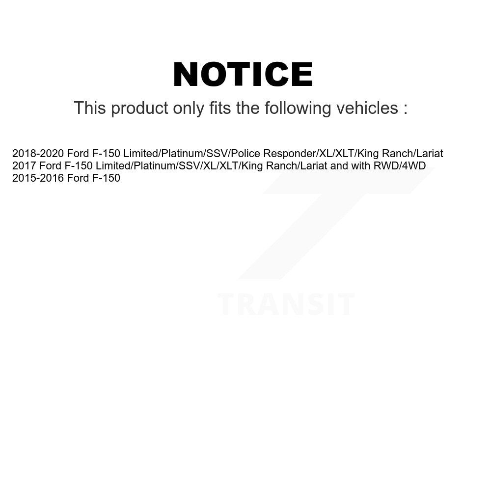 Front Suspension Control Arm And Ball Joint Assembly Kit For Ford F-150 KTR-104532