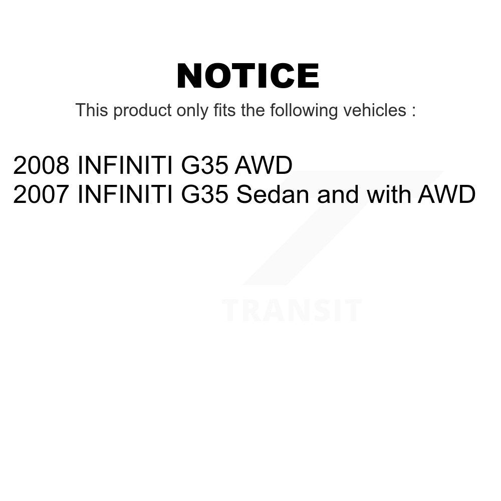 Front Suspension Control Arm And Ball Joint Assembly Kit For INFINITI G35 KTR-101469