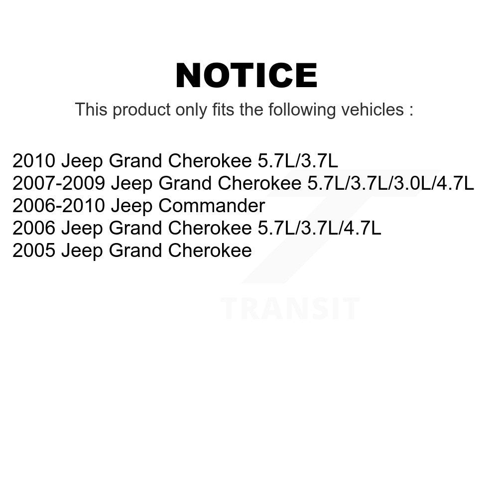 Front Suspension Control Arm And Ball Joint Assembly Kit For Jeep Grand Cherokee Commander KTR-101438