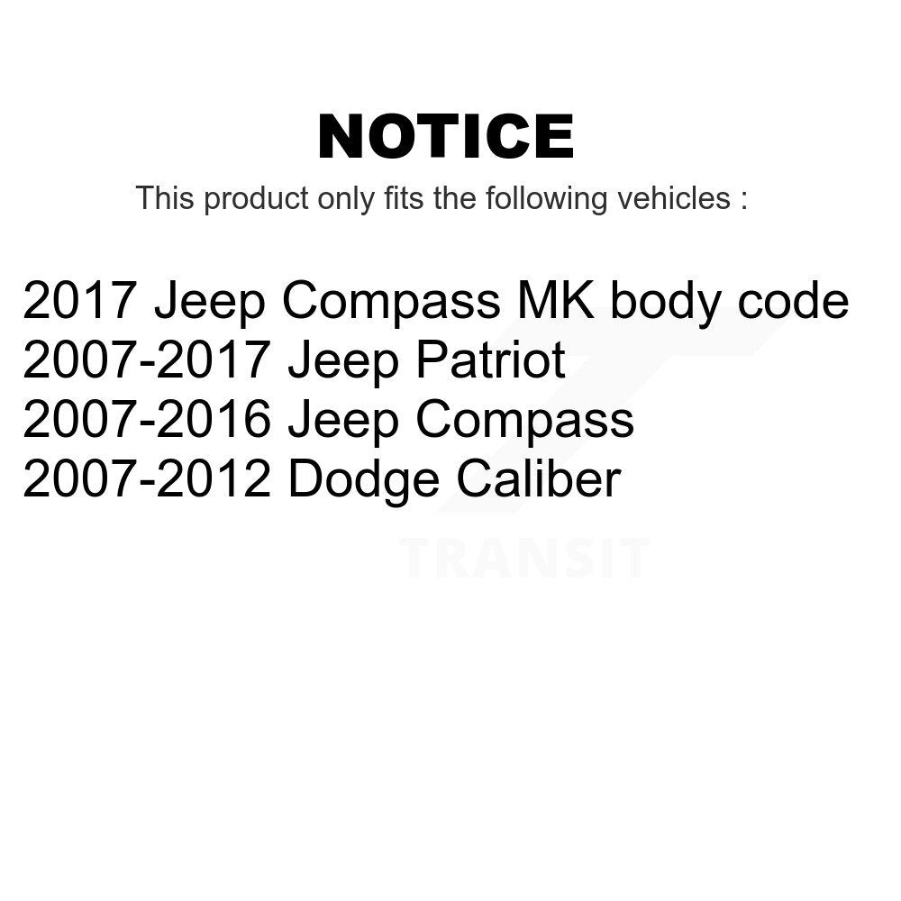 Front Suspension Control Arm And Ball Joint Assembly Kit For Jeep Patriot Compass Dodge Caliber KTR-101360