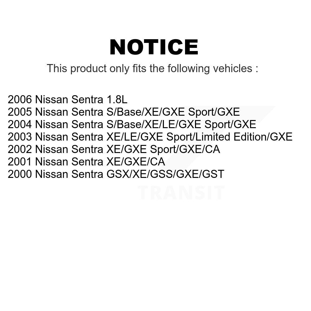Front Suspension Control Arm And Ball Joint Assembly Kit For Nissan Sentra KTR-101389
