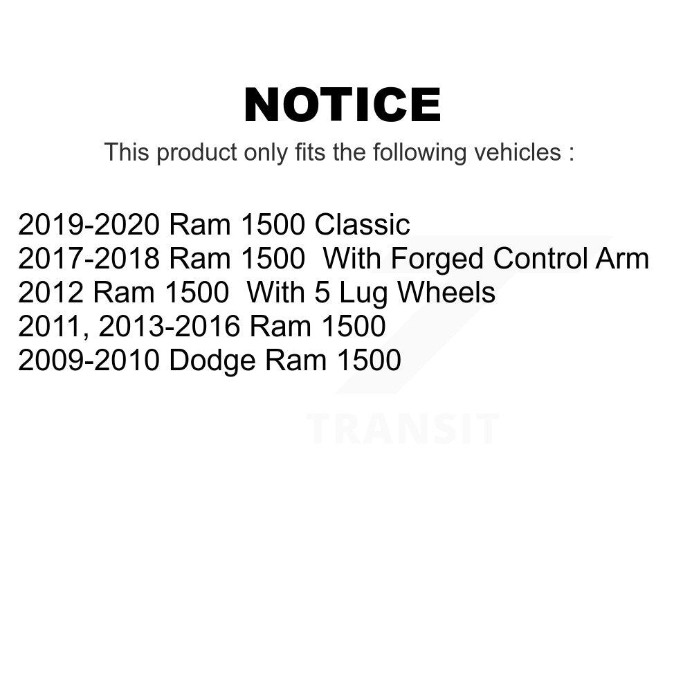 Front Suspension Control Arm And Ball Joint Assembly Kit For Ram 1500 Dodge Classic KTR-101507