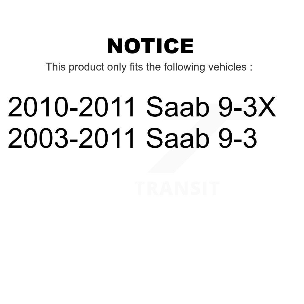 Front Suspension Control Arm And Ball Joint Assembly Kit For Saab 9-3 9-3X KTR-101411