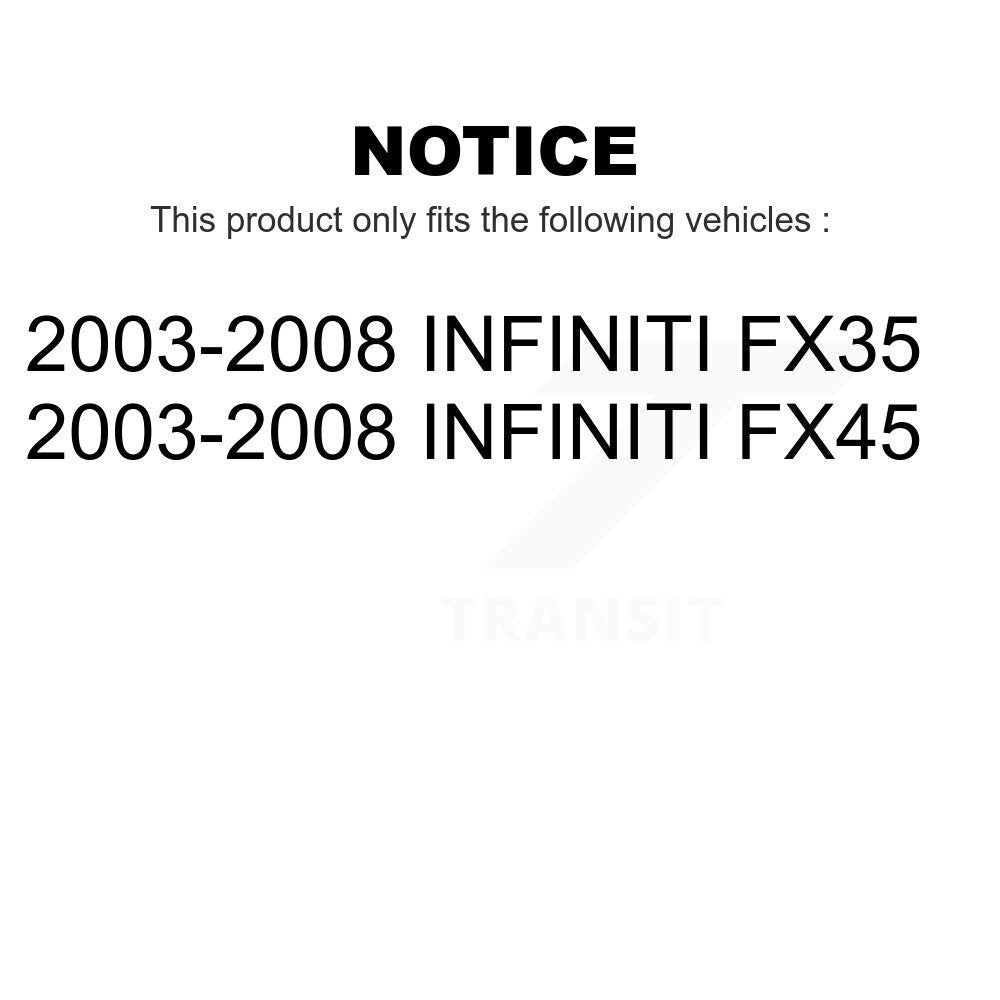 Front Suspension Control Arm And Ball Joint Assembly Link Kit For 2003-2008 Infiniti FX35 FX45 INFINITI K72-100041