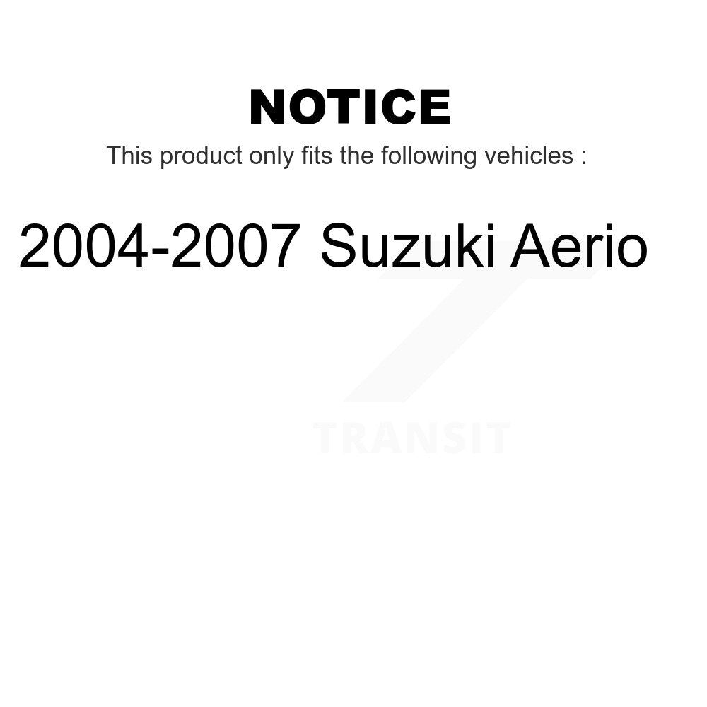 Front Suspension Control Arm And Ball Joint Assembly Stabilizer Bar Link Kit For 2004-2007 Suzuki Aerio KTR-100139