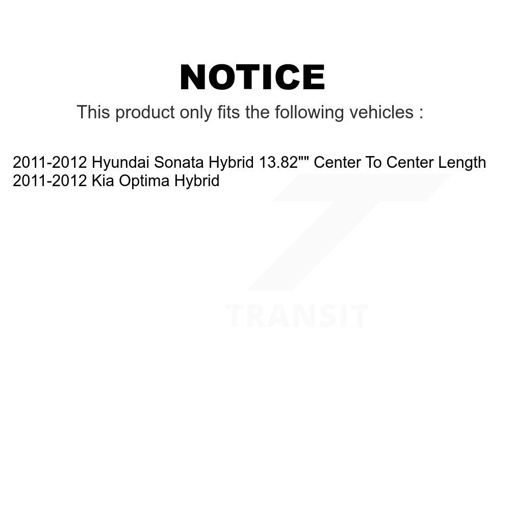 Front Suspension Control Arm And Ball Joint Assembly Stabilizer Bar Link Kit For 2011-2012 Hyundai Sonata Kia Optima Hybrid KTR-100243