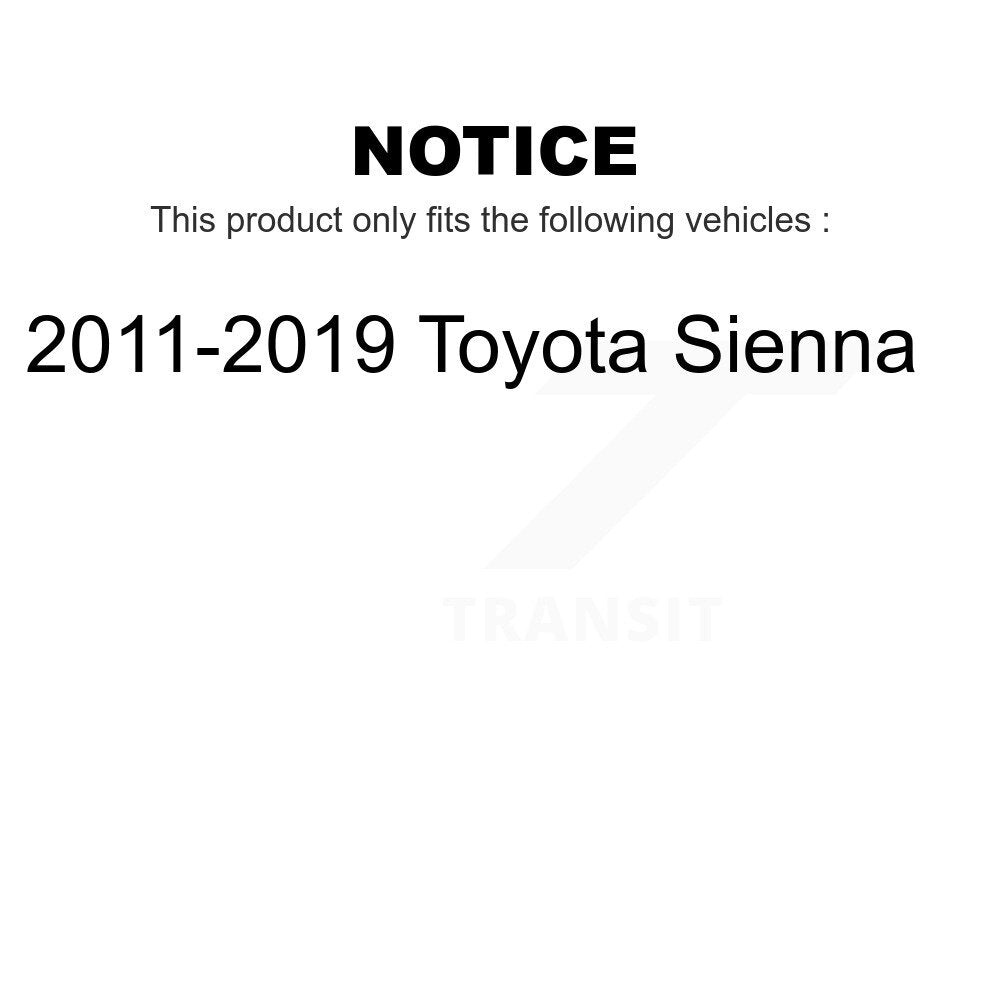 Front Suspension Control Arm And Ball Joint Assembly Stabilizer Bar Link Kit For 2011-2019 Toyota Sienna KTR-100157