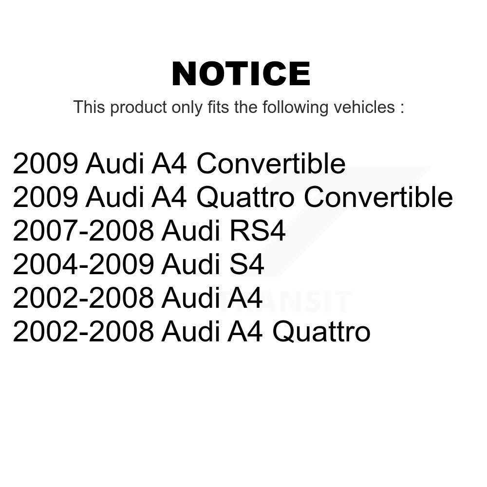 Front Suspension Control Arm And Ball Joint Assembly Stabilizer Bar Link Kit For Audi A4 Quattro S4 RS4 KTR-100265