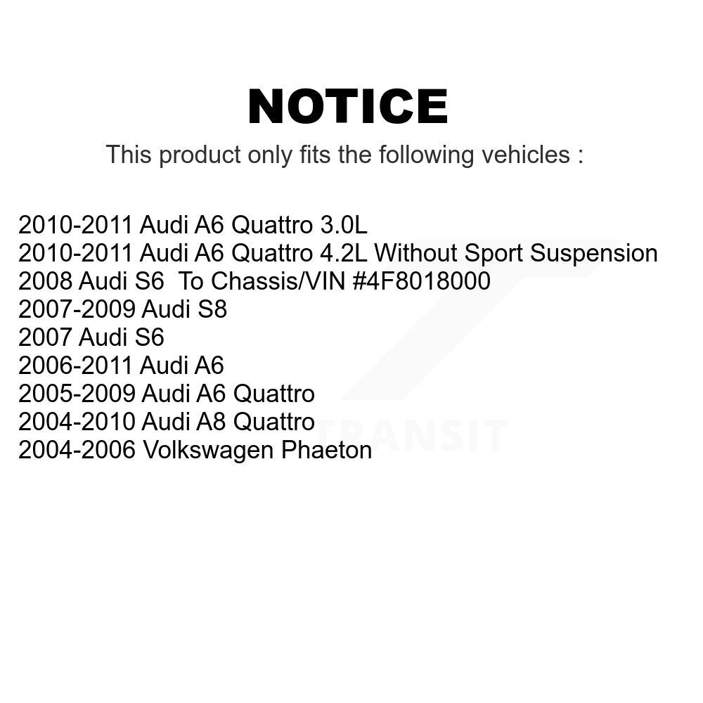 Front Suspension Control Arm And Ball Joint Assembly Stabilizer Bar Link Kit For Audi A6 Quattro A8 Volkswagen Phaeton S6 S8 KTR-100293