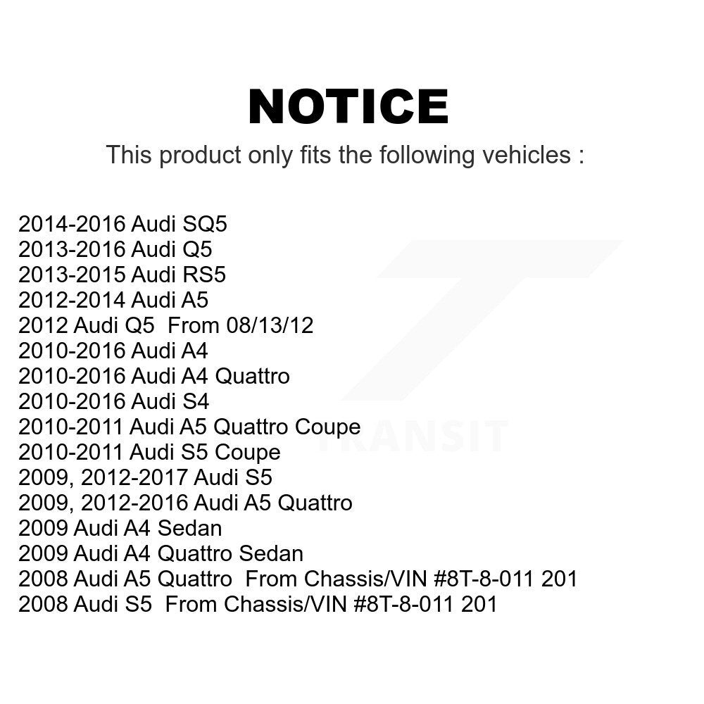 Front Suspension Control Arm And Ball Joint Assembly Stabilizer Bar Link Kit For Audi Q5 A4 Quattro A5 S5 S4 SQ5 RS5 KTR-104327