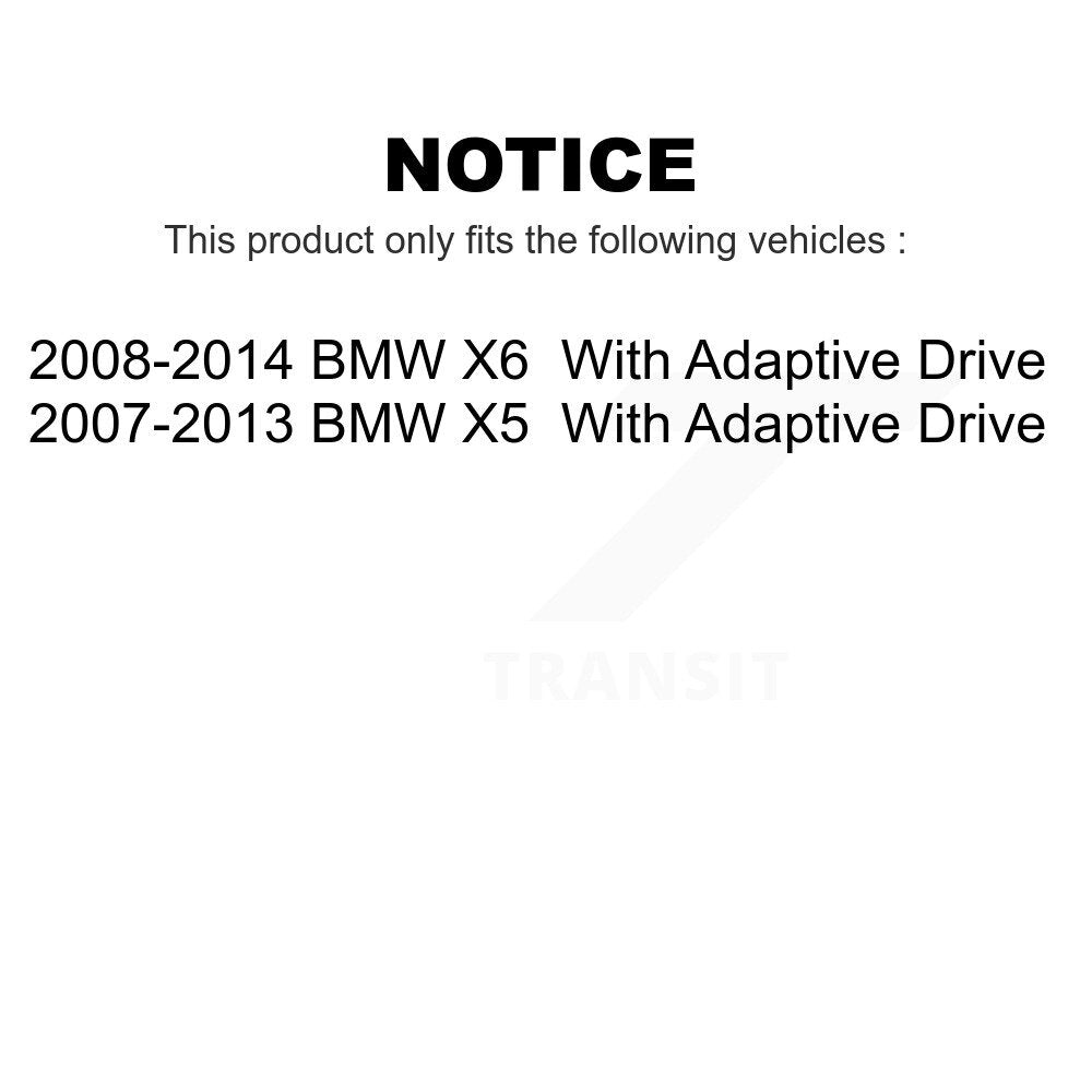 Front Suspension Control Arm And Ball Joint Assembly Stabilizer Bar Link Kit For BMW X5 X6 With Adaptive Drive KTR-100276