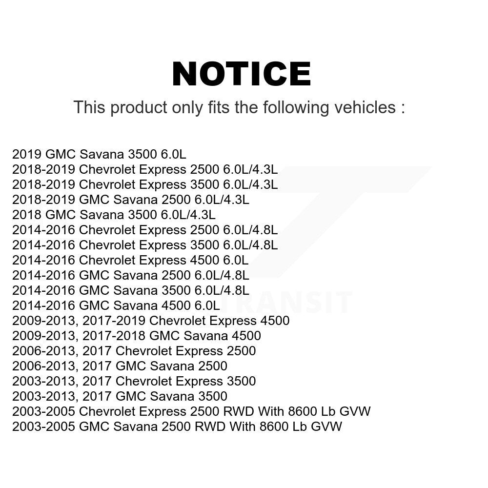 Front Suspension Control Arm And Ball Joint Assembly Stabilizer Bar Link Kit For Chevrolet Express 3500 2500 GMC Savana 4500 KTR-100029
