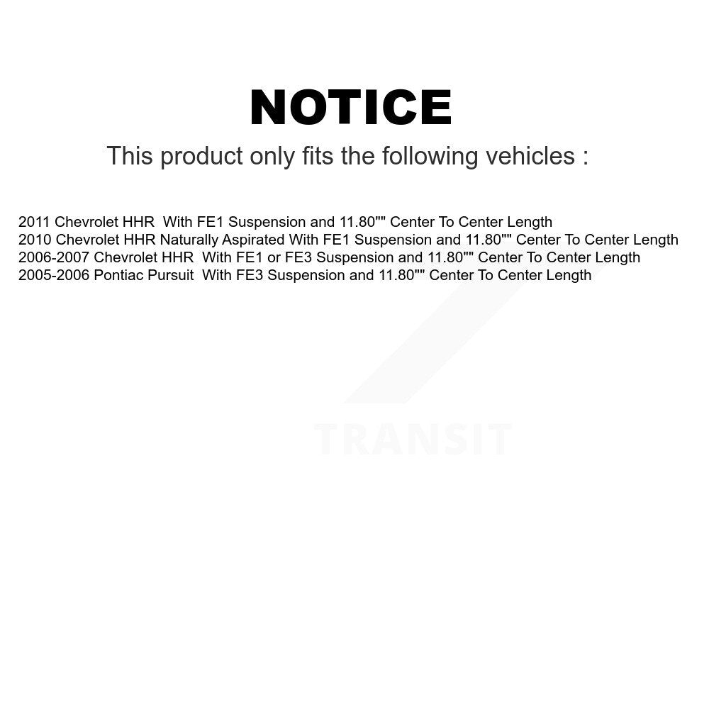Front Suspension Control Arm And Ball Joint Assembly Stabilizer Bar Link Kit For Chevrolet HHR Pontiac Pursuit KTR-100132