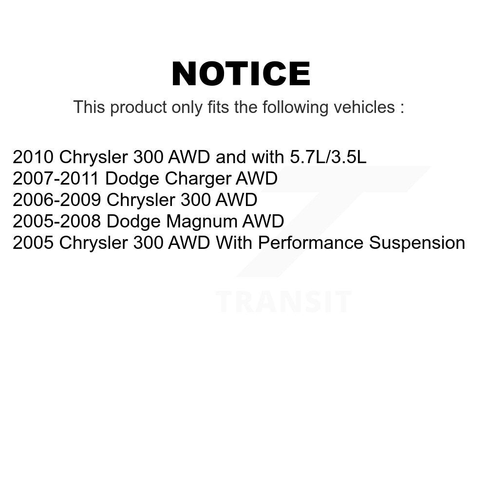 Front Suspension Control Arm And Ball Joint Assembly Stabilizer Bar Link Kit For Chrysler 300 Dodge Charger Magnum KTR-100171