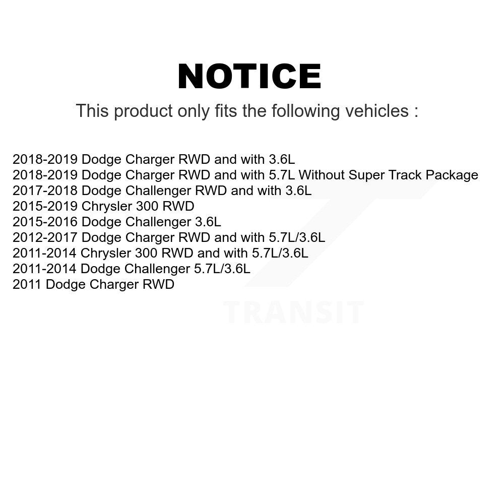 Front Suspension Control Arm And Ball Joint Assembly Stabilizer Bar Link Kit For Dodge Charger Chrysler 300 Challenger KTR-100260