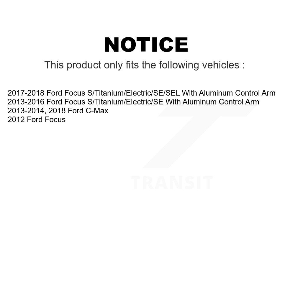 Front Suspension Control Arm And Ball Joint Assembly Stabilizer Bar Link Kit For Ford Focus C-Max KTR-100166