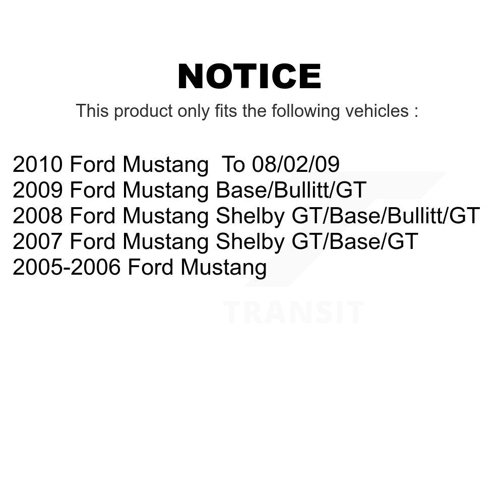 Front Suspension Control Arm And Ball Joint Assembly Stabilizer Bar Link Kit For Ford Mustang KTR-100198