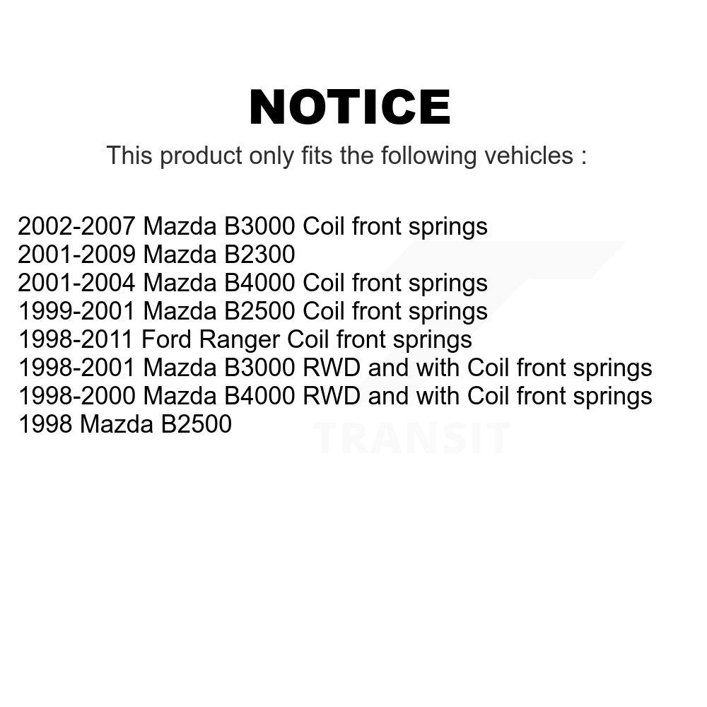 Front Suspension Control Arm And Ball Joint Assembly Stabilizer Bar Link Kit For Ford Ranger Mazda B3000 B2500 B2300 B4000 KTR-100031