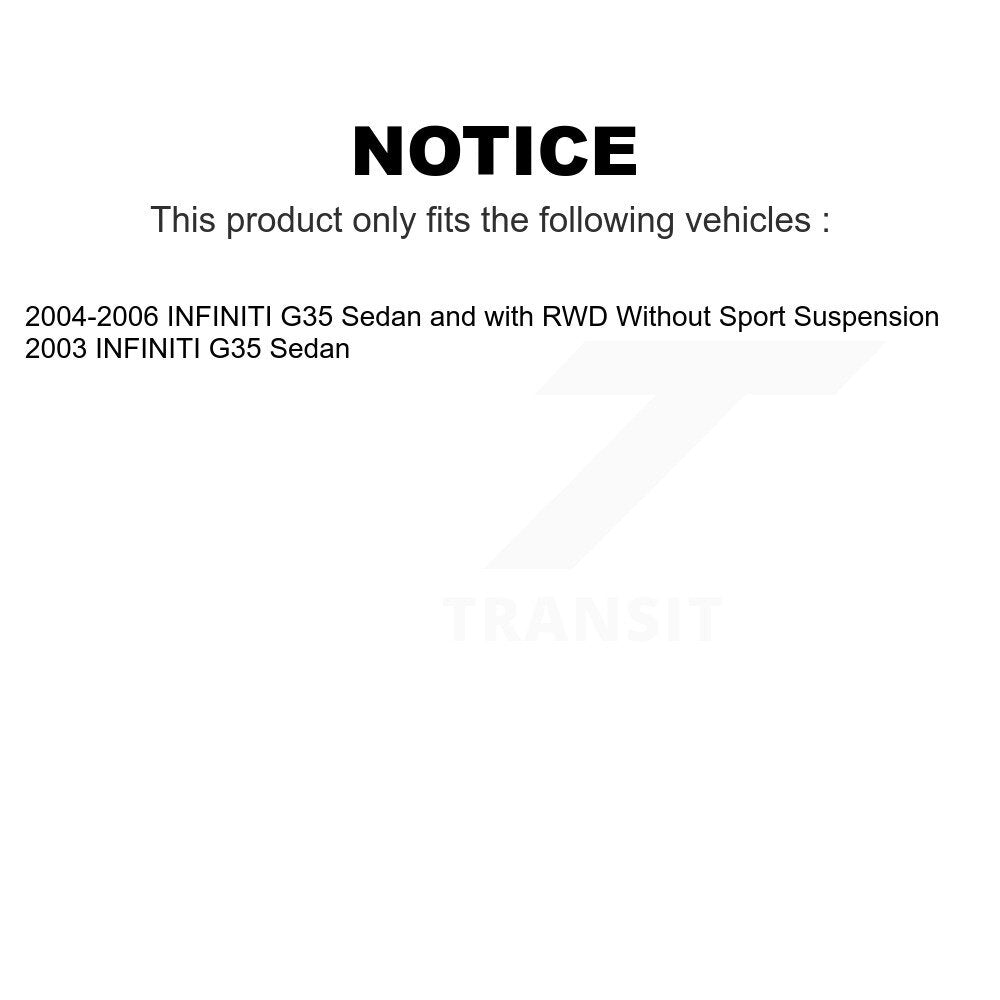 Front Suspension Control Arm And Ball Joint Assembly Stabilizer Bar Link Kit For INFINITI G35 KTR-100280