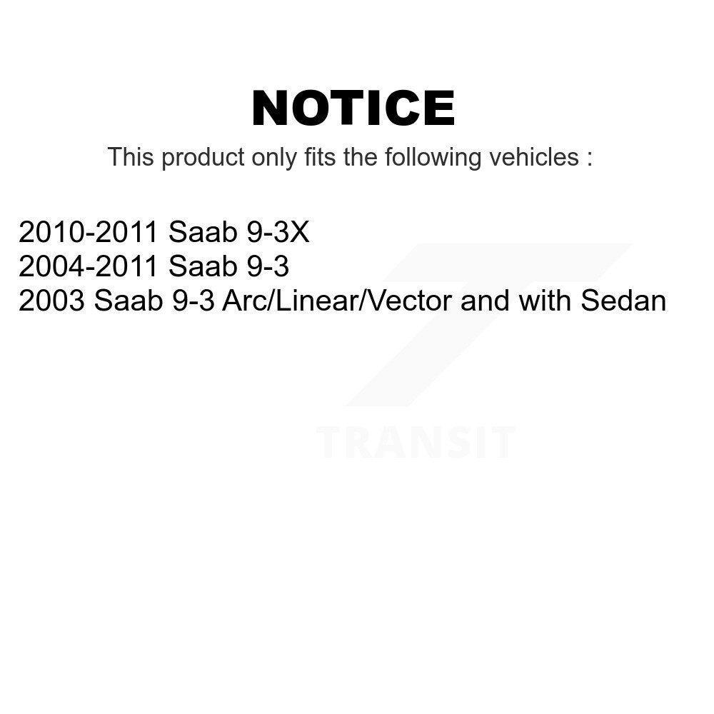 Front Suspension Control Arm And Ball Joint Assembly Stabilizer Bar Link Kit For Saab 9-3 9-3X KTR-100115
