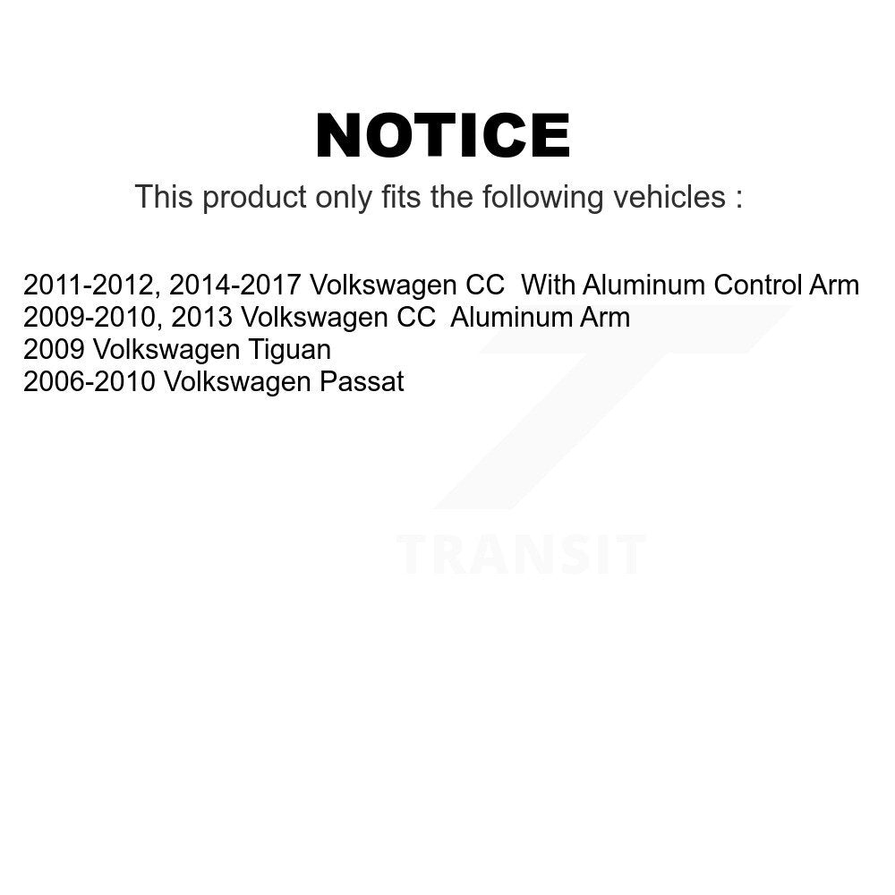 Front Suspension Control Arm And Ball Joint Assembly Stabilizer Bar Link Kit For Volkswagen CC Passat Tiguan KTR-100120