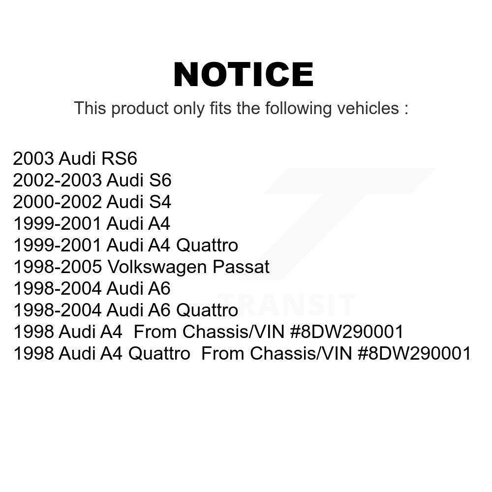 Front Suspension Control Arm And Ball Joint Assembly Stabilizer Bar Link Kit For Volkswagen Passat Audi A6 Quattro A4 S4 RS6 S6 KTR-100283