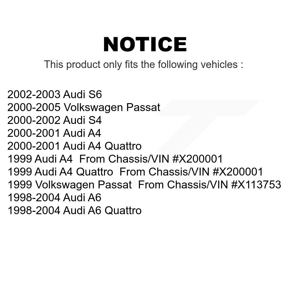 Front Suspension Control Arm And Ball Joint Assembly Stabilizer Bar Link Kit For Volkswagen Passat Audi A6 Quattro A4 S4 S6 KTR-100316