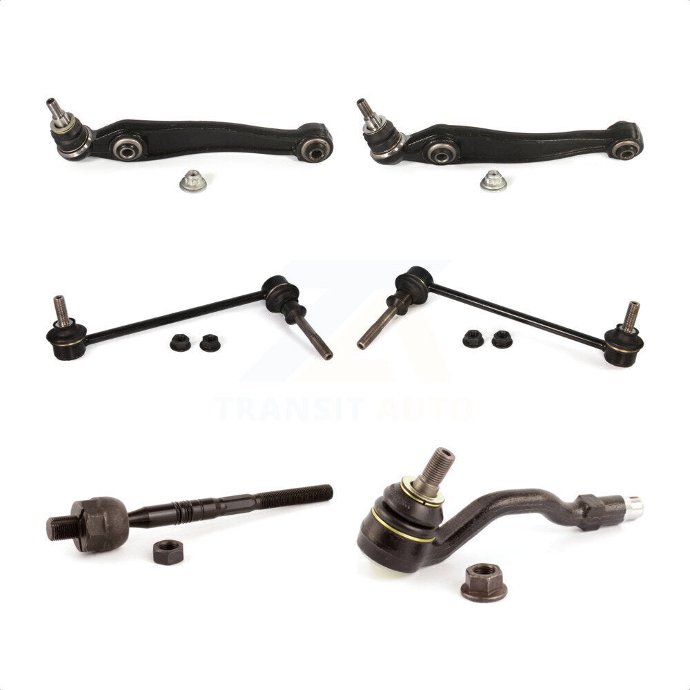 Front Suspension Control Arm And Ball Joint Assembly Steering Tie Rod End Stabilizer Bar Link Kit (6Pc) For BMW X5 X6 With Adaptive Drive KTR-100491