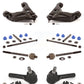 Front Suspension Control Arm And Ball Joint Assembly Steering Tie Rod End Stabilizer Bar Link Kit (8Pc) For 2001-2005 Ford Explorer Sport Trac KTR-100380