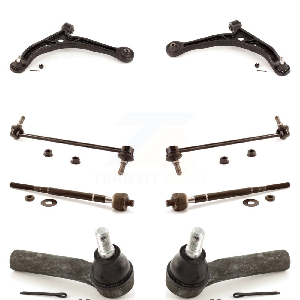 Front Suspension Control Arm And Ball Joint Assembly Steering Tie Rod End Stabilizer Bar Link Kit (8Pc) For 2002-2004 Honda Odyssey KTR-100381