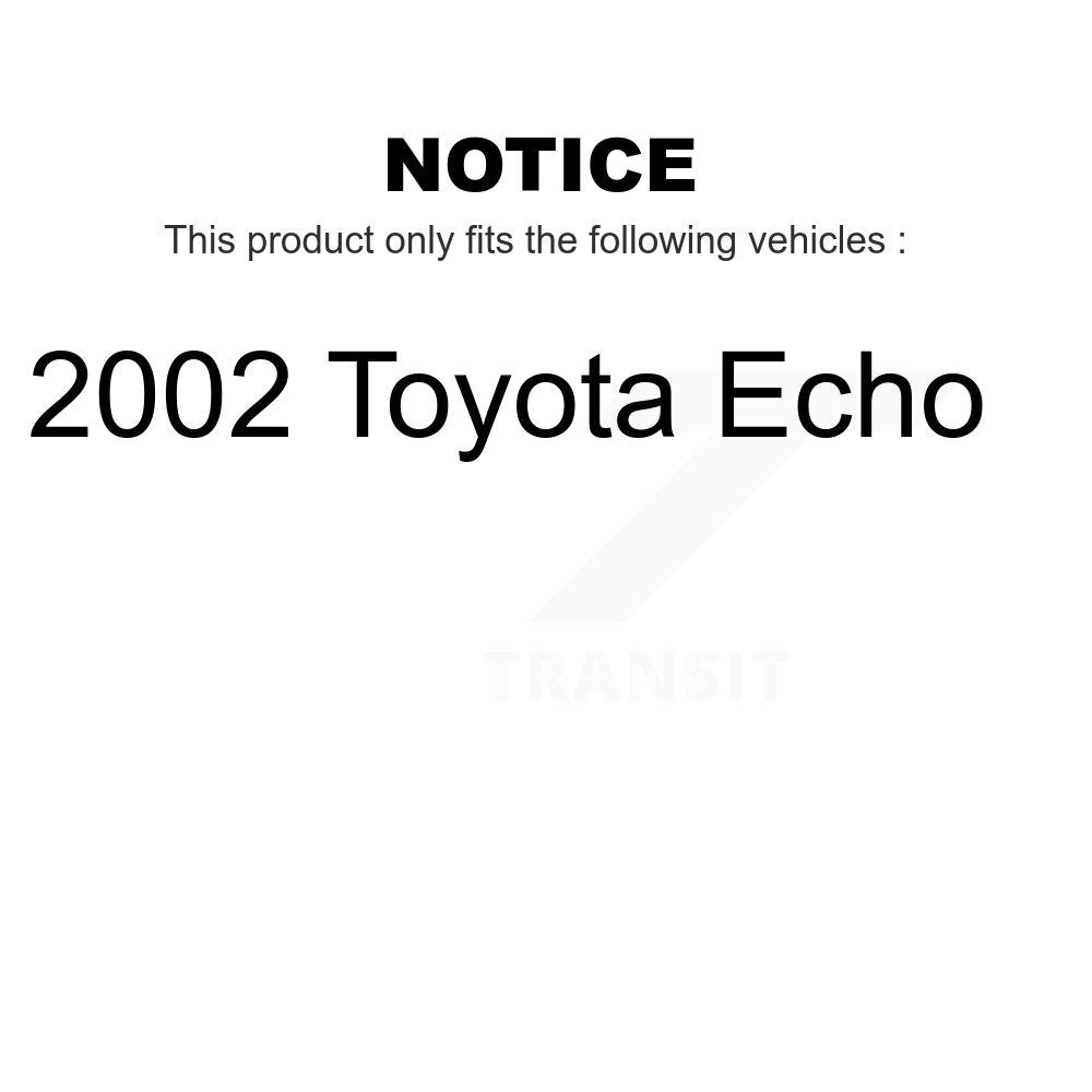 Front Suspension Control Arm And Ball Joint Assembly Steering Tie Rod End Stabilizer Bar Link Kit (8Pc) For 2002 Toyota Echo KTR-100545