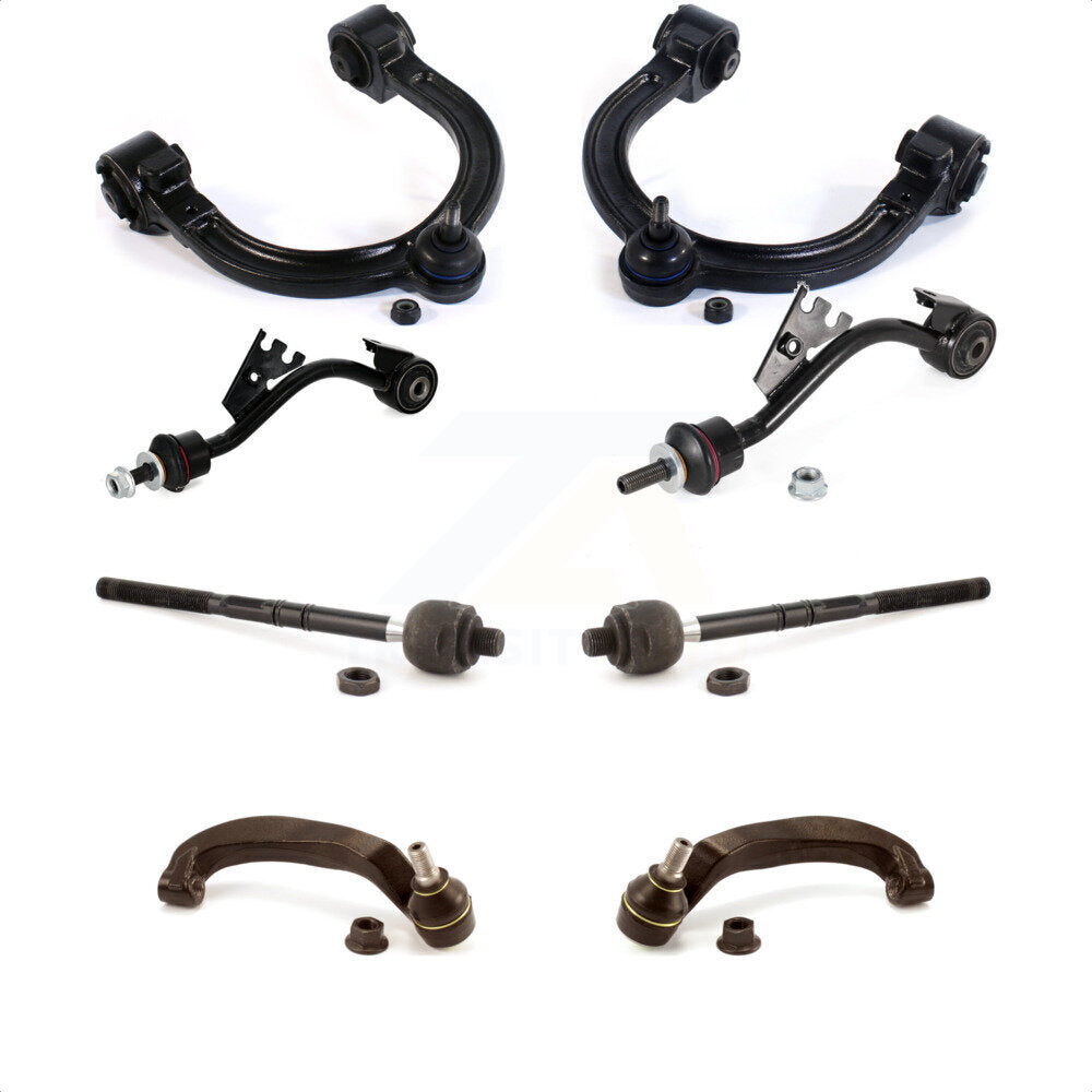Front Suspension Control Arm And Ball Joint Assembly Steering Tie Rod End Stabilizer Bar Link Kit (8Pc) For 2004-2005 Mercedes-Benz E320 AWD KTR-101678