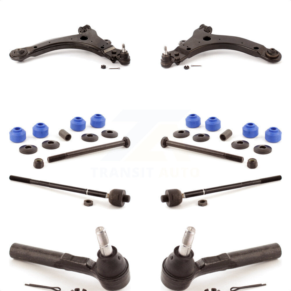 Front Suspension Control Arm And Ball Joint Assembly Steering Tie Rod End Stabilizer Bar Link Kit (8Pc) For 2005-2006 Chevrolet Uplander Buick Terraza Saturn Relay AWD KTR-100447