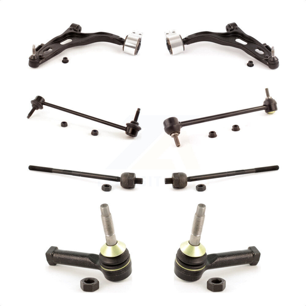 Front Suspension Control Arm And Ball Joint Assembly Steering Tie Rod End Stabilizer Bar Link Kit (8Pc) For 2005-2007 Ford Five Hundred Freestyle Mercury Montego KTR-100471