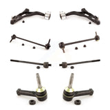Front Suspension Control Arm And Ball Joint Assembly Steering Tie Rod End Stabilizer Bar Link Kit (8Pc) For 2005-2007 Ford Five Hundred Freestyle Mercury Montego KTR-100471