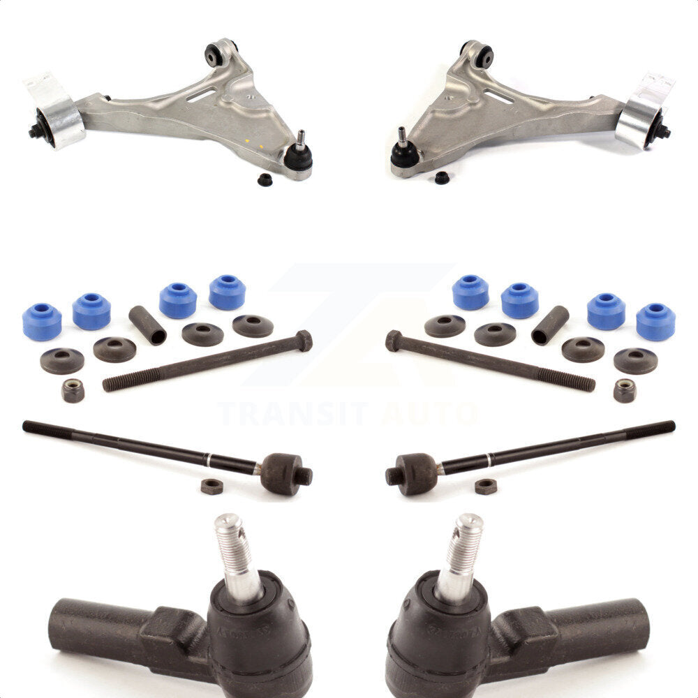 Front Suspension Control Arm And Ball Joint Assembly Steering Tie Rod End Stabilizer Bar Link Kit (8Pc) For 2006-2011 Buick Lucerne Cadillac DTS KTR-100431