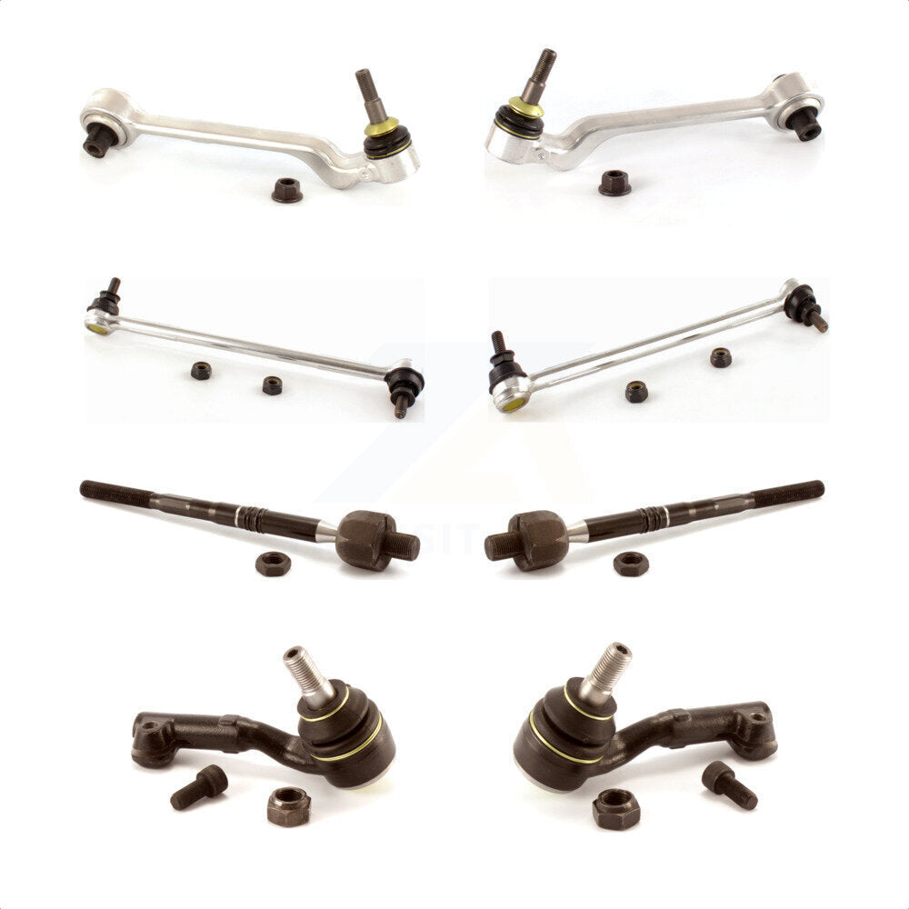 Front Suspension Control Arm And Ball Joint Assembly Steering Tie Rod End Stabilizer Bar Link Kit (8Pc) For 2006 BMW 325xi Sedan KTR-100624
