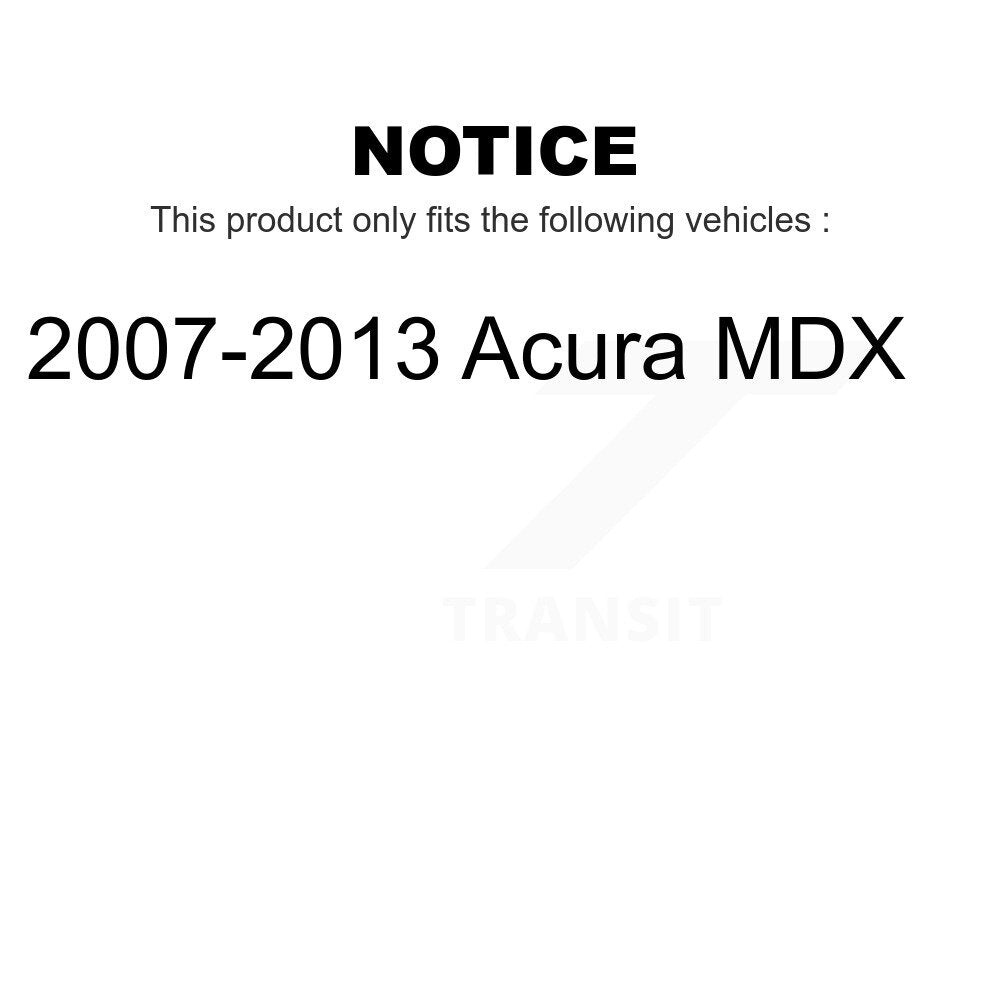 Front Suspension Control Arm And Ball Joint Assembly Steering Tie Rod End Stabilizer Bar Link Kit (8Pc) For 2007-2013 Acura MDX KTR-100569