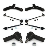 Front Suspension Control Arm And Ball Joint Assembly Steering Tie Rod End Stabilizer Bar Link Kit (8Pc) For 2007-2013 Suzuki SX4 With 16mm Diameter Coarse Thread K72-100124